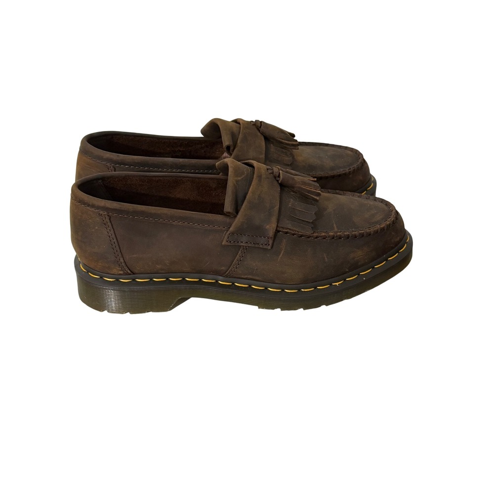 Dr. Martens Adrian Tassel Loafers Mens Size 11 Brown Crazy Horse 24370201 - Picture 3 of 8